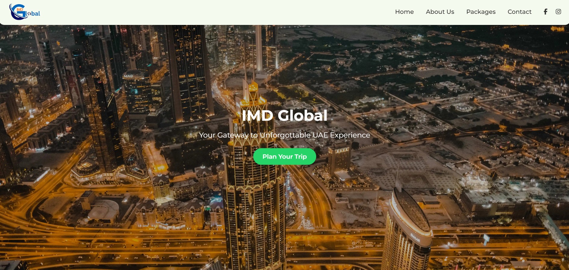 Responsive travel agency website